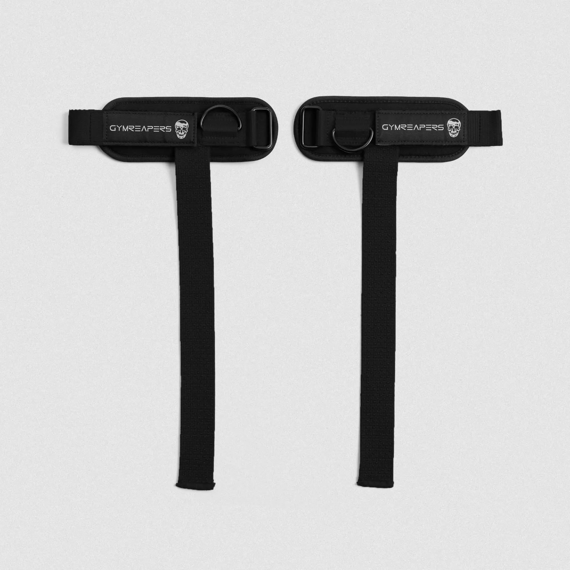 Gymreapers Griplink Lifting Straps with Cushioned Wrist Cuff 14.5" Cotton Strap Anti-Slip Silicone Beads 5Mm Steel D-Ring for Free-Weight & Cable Training