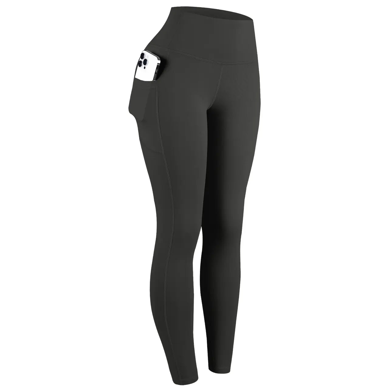 CHRLEISURE 1/3/6-PACK High Waist Yoga Pants with Pockets, Exercise Running Yoga Leggings, Tummy Control Workout Running Yoga Leggings for Women