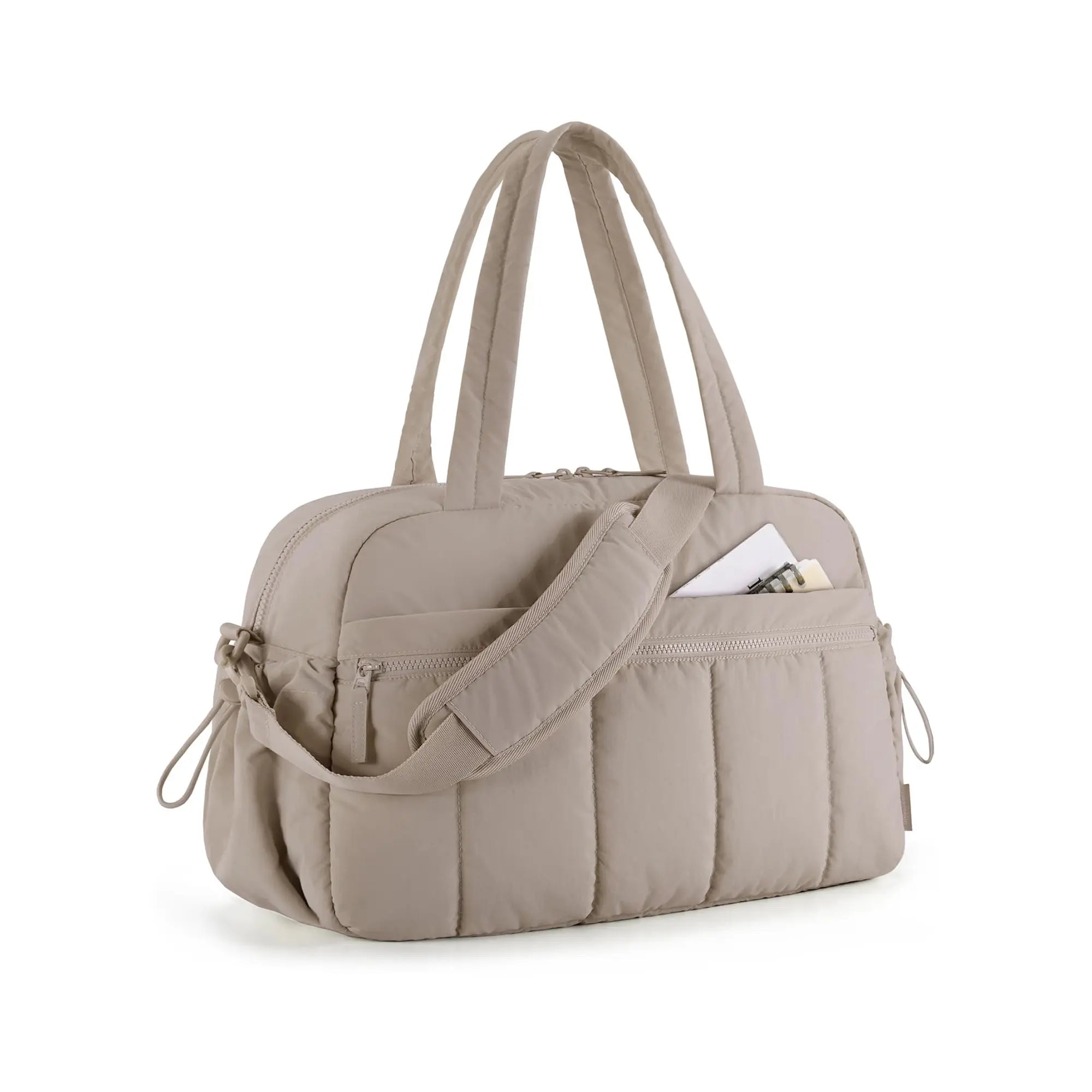 BAGSMART Puffy Lightweight Gym Travel Duffel Bag , 3 Sizes: M(Personal Item, with Wet Pocket)& L(Carry-On, with PVC Toiletry Bag)And Ita Bag Size(Clear Display Window) , Women'S Weekender Bag Springstatements