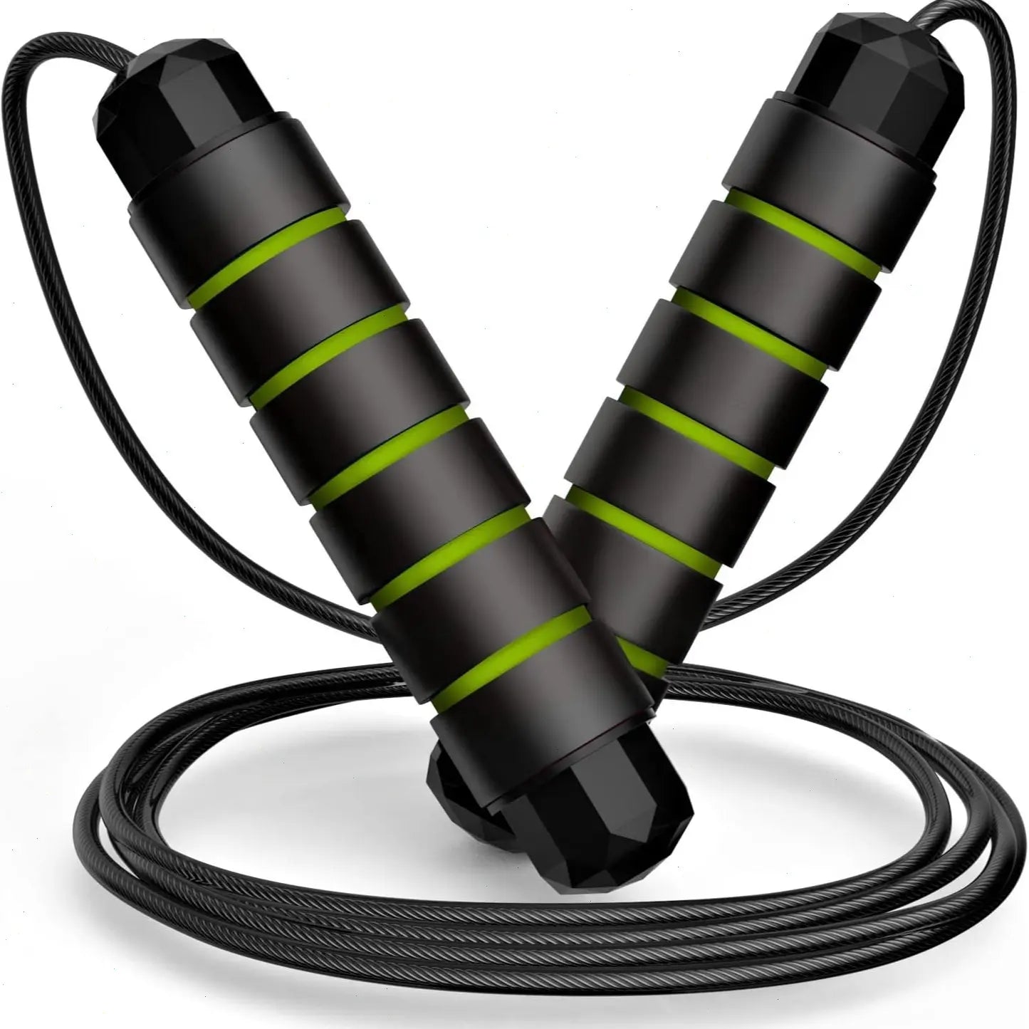 Adjustable-Pro Speed Jump Rope, Tangle-Free Skipping Rope with Ball Bearing Swivel & Ergonomic Handles for Women, Men & Kids, Home, School & Gym Workouts