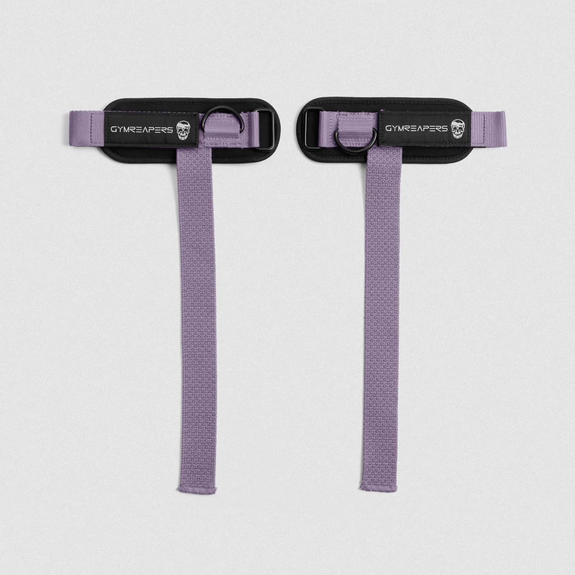 Gymreapers Griplink Lifting Straps with Cushioned Wrist Cuff 14.5" Cotton Strap Anti-Slip Silicone Beads 5Mm Steel D-Ring for Free-Weight & Cable Training