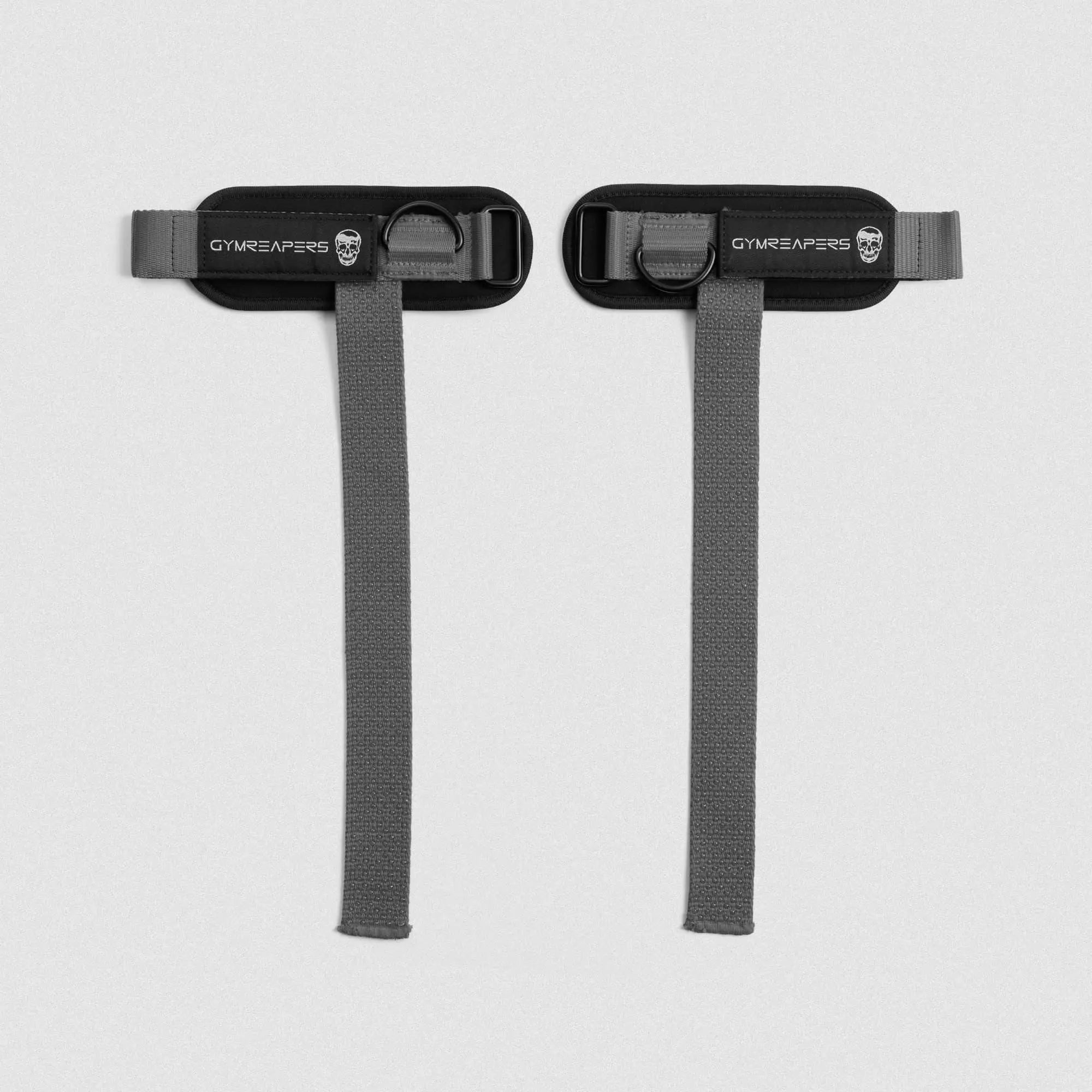 Gymreapers Griplink Lifting Straps with Cushioned Wrist Cuff 14.5" Cotton Strap Anti-Slip Silicone Beads 5Mm Steel D-Ring for Free-Weight & Cable Training